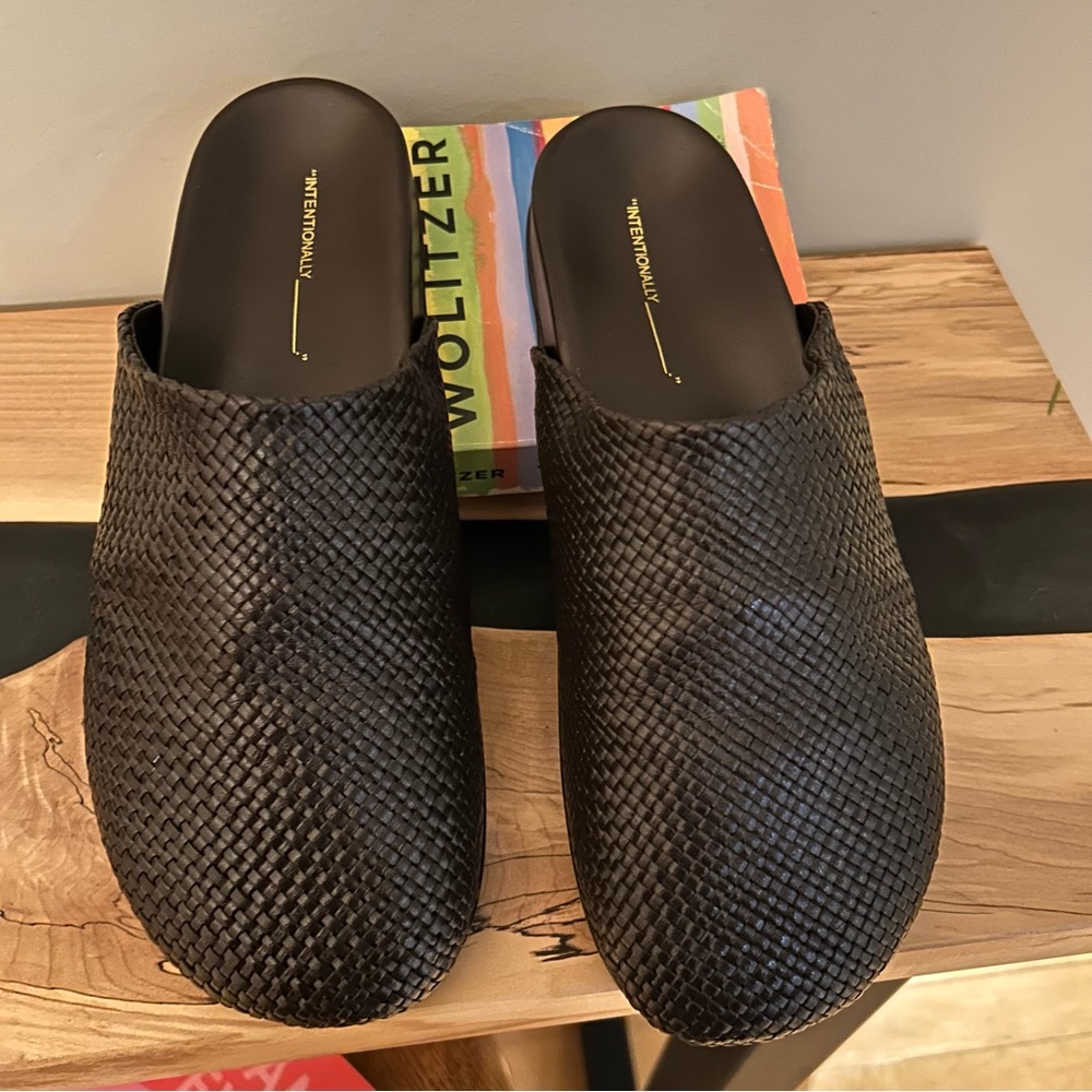 Intentionally Blank - Woven Brown Slip-On Shoes